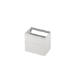 INK Wastafelonderkast - 70x45x65cm - 2 lades - greeploos - 45 graden afwerking rondom - a symmetrisch - MDF lak wit mat SW693232