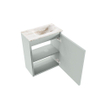 MONDIAZ TURE-DLUX 40cm toiletmeubel Greey. EDEN wastafel Frappe positie rechts. Zonder kraangat. SW1102762