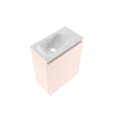 MONDIAZ TURE-DLUX 40cm toiletmeubel Rosee. EDEN wastafel Opalo positie links. Zonder kraangat. SW1104485