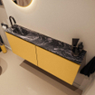 MONDIAZ TURE-DLUX 120cm toiletmeubel Ocher. EDEN wastafel Lava positie links. Met 1 kraangat. SW1103911