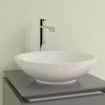 Villeroy & Boch Loop en Friends opzetwastafel met plug met keramische afdekking O43cm met overloop wit 1020117