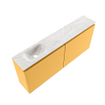 MONDIAZ TURE-DLUX 120cm toiletmeubel Ocher. EDEN wastafel Ostra positie links. Met 1 kraangat. SW1104983