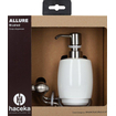 Haceka Allure Zeepdispenser - wandmodel - keramiek - geborsteld RVS SW654080