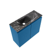 MONDIAZ TURE-DLUX 60cm toiletmeubel Jeans. EDEN wastafel Lava positie links. Met 1 kraangat. SW1103830