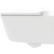 Duravit Viu WC-zitting 46.3x37.1x4.38cm met softclose met quickrelease Kunststof wit Glanzend SW297115