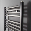 Instamat Calda elektrische handdoekradiator 60x155.5cm 800watt inclusief wandconsoles Wit glans SW699752