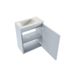 MONDIAZ TURE-DLUX 40cm toiletmeubel Clay. EDEN wastafel Ostra positie links. Zonder kraangat. SW1104777