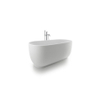 Duravit Luv vrijstaand bad 180 x 85 cm met afvoer/overloop wit SW228003