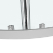 Saniclass Kay Douchecabine - 100x100x185cm - kwartrond - chroom profiel - helder glas SW1209