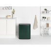 Brabantia Bo Touch Bin Afvalemmer - 2x30 liter - 2 kunststof binnenemmers - pine green SW1117298