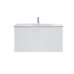 Duravit ME by Starck meubelwastafel 83x49cm met 1 kraangat met overloop met wondergliss wit SW29534