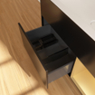 Villeroy & Boch Finion wastafelonderkast 99.6x59.1cm 2 lades Black matt SW479484