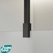 FugaFlow Eccelente Vetro inloopdouche badkamer - 160x200cm - mat glas - plafondarm - gunmetal SW1124786