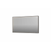 INK SP19 spiegel - 140x4x80cm rechthoek in stalen kader incl dir LED - verwarming - color changing - dimbaar en schakelaar - geborsteld metal black SW955826