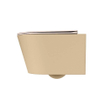 MONDIAZ LAVIE wandclosetpack - 36x53cm - diepspoel - rimless - Sand (beige) - softclose - quick-release - toiletzitting - Rosee (roze) SW1208695