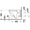 Duravit D-Neo wandtoilet zonder zitting 37x54x40cm Wit Hoogglans SW640385