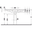 Duravit D-Neo wastafel met wondergliss 100.5x48x17cm 1 kraangat rechthoek Keramiek Wit SW640555
