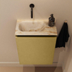 MONDIAZ TURE-DLUX 40cm toiletmeubel Oro. EDEN wastafel Frappe positie links. Zonder kraangat. SW1102904