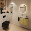 MONDIAZ TURE-DLUX 60cm toiletmeubel Oro. EDEN wastafel Opalo positie links. Zonder kraangat. SW1104467