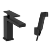 Hansgrohe Tecturis Wastafelkraan - bidet handdouche - doucheslang 160cm - 14.4cm uitloop - mat zwart SW918393