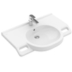 Villeroy en Boch O.novo Vita wastafel Vita met 1 kraangat met overloop 80x55cm ceramic+ wit 1025046