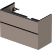 Duravit D-Neo wastafelonderkast 98.4x62.5x45.2cm 2 lades Basalt Mat SW641210