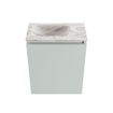 MONDIAZ TURE-DLUX 40cm toiletmeubel Greey. EDEN wastafel Glace positie links. Zonder kraangat. SW1103299