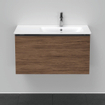 Duravit D-Neo wastafelonderkast 81x44x46.2cm 1 lade Noten (donker) Mat SW640725