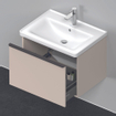 Duravit D-Neo wastafelonderkast 63.4x44x45.2cm 1 lade met softclose Taupe Mat SW640735