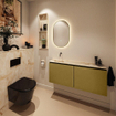 MONDIAZ TURE-DLUX 120cm toiletmeubel Oro. EDEN wastafel Frappe positie links. Zonder kraangat. SW1102897