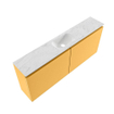 MONDIAZ TURE-DLUX 120cm toiletmeubel Ocher. EDEN wastafel Opalo positie midden. Zonder kraangat. SW1104420