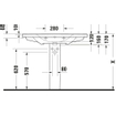 Duravit D-Neo wastafel met wondergliss 100.5x48x17cm 1 kraangat rechthoek Keramiek Wit SW640555