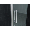 Wiesbaden Sphere Shower douchecabine 90x90x200cm kwartrond chroom 8mm glas rechtsscharnierend NANO coating SW10429