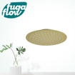 FugaFlow Eccelente Sobrado Badkamer Hoofddouche 25cm - rond - 6mm - geborsteld messing PVD SW1123285