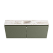 MONDIAZ TURE-DLUX 120cm toiletmeubel Army. EDEN wastafel Frappe positie midden. Met 1 kraangat. SW1102671