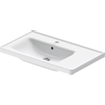Duravit D-Neo wastafel met wondergliss 80x48x17cm 1 kraangat rechthoek Keramiek Wit SW640481