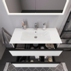 Duravit D-Neo wastafelonderkast 101x62.5x46.2cm 2 lades wit Hoogglans SW641163