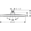 Hansgrohe Crometta S 240 1jet hoofddouche 24cm chroom SW73203