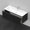 Duravit D-Neo wastafelonderkast 121x44x46.2cm 1 lade Eiken (zwart) Mat SW640731