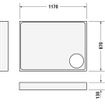 Duravit Starck Slimline douchebak acryl rechthoekig 120x90x5.5cm wit 0297204