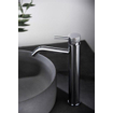 Wiesbaden Ribbd XL wastafelkraan hoog chroom SW632113