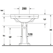 Duravit 1930 wastafel 70x50cm wit 0293369