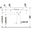 Duravit Cape Cod waskom rond zonder kraangat zonder overloop Ø43cm mat wit/wit SW297002