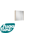 FugaFlow Eccelente Arredo spiegel badkamer spiegelkast - 60x63x16cm - inclusief zijpanelen - beech (hout) SW1123971
