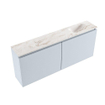 MONDIAZ TURE-DLUX 120cm toiletmeubel Clay. EDEN wastafel Frappe positie rechts. Met 1 kraangat. SW1102718