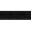 Vtwonen Tegels Rib Wandtegel - 13x45cm - 9mm - Witte scherf - Azabache (Zwart) SW1174874