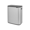 Brabantia Bo Touch Bin Afvalemmer - 60 liter - kunststof binnenemmer - matt steel fingerprint proof SW1117295