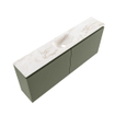 MONDIAZ TURE-DLUX 120cm toiletmeubel Army. EDEN wastafel Frappe positie midden. Zonder kraangat. SW1102634