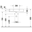 Duravit Vero meubelwastafel geslepen 70x47 cm 1 kraangat wit SW223283