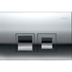 Geberit Delta25 bedieningsplaat - 2-toets spoeling - rechthoekige knoppen - glans chroom SW765657